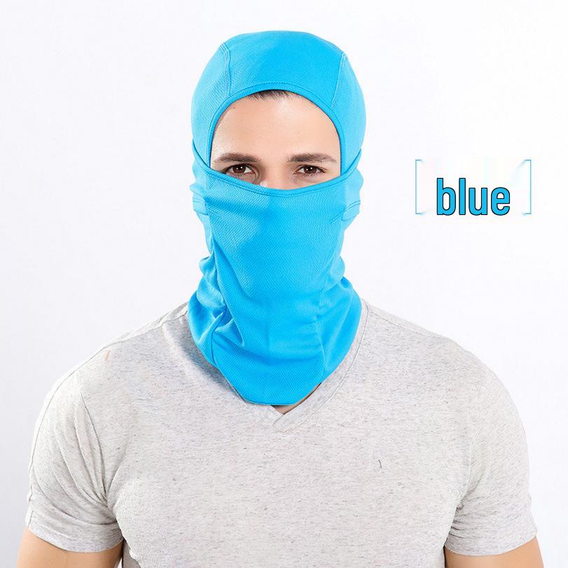 Ветрозащитная и пылезащитная многофункциональная велосипедная мотоциклетная маска-балаклава One Size синий