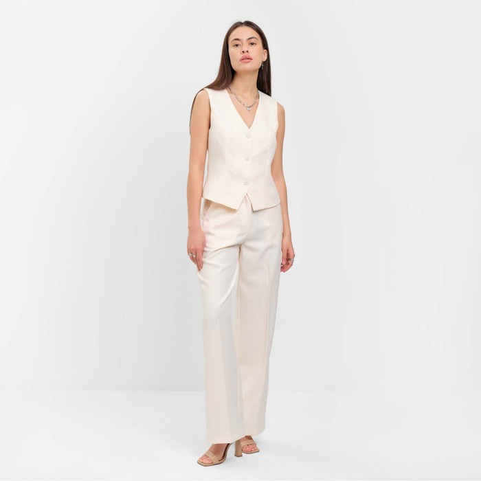 Брюки женские MIST: Classic Collection, размер 42, бежевые