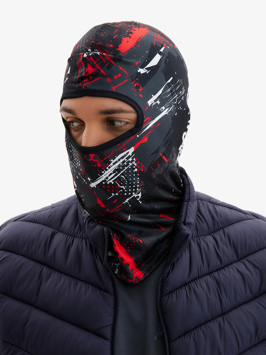 Маска-балаклава crazy, размер универсальный, черная